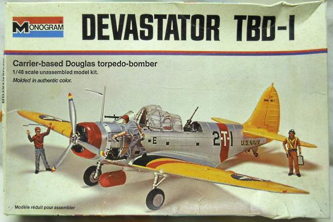 Monogram 1/48 Devastator TBD-1, 7575 plastic model kit